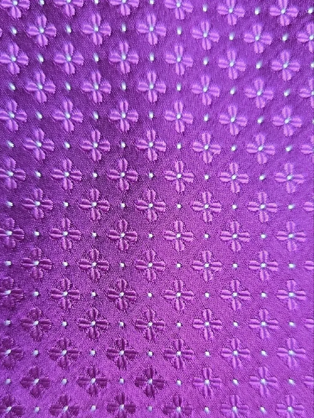 Men's Purple Patterned Silk Tie - Timeless Formal Accent